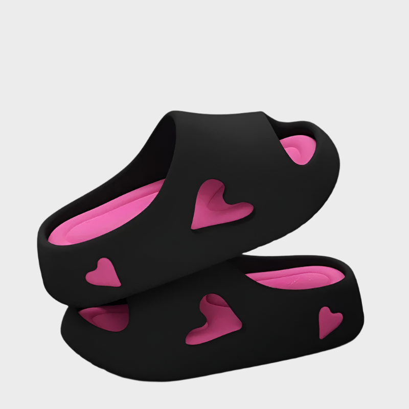 Flip Flops with Playful Heart Shape